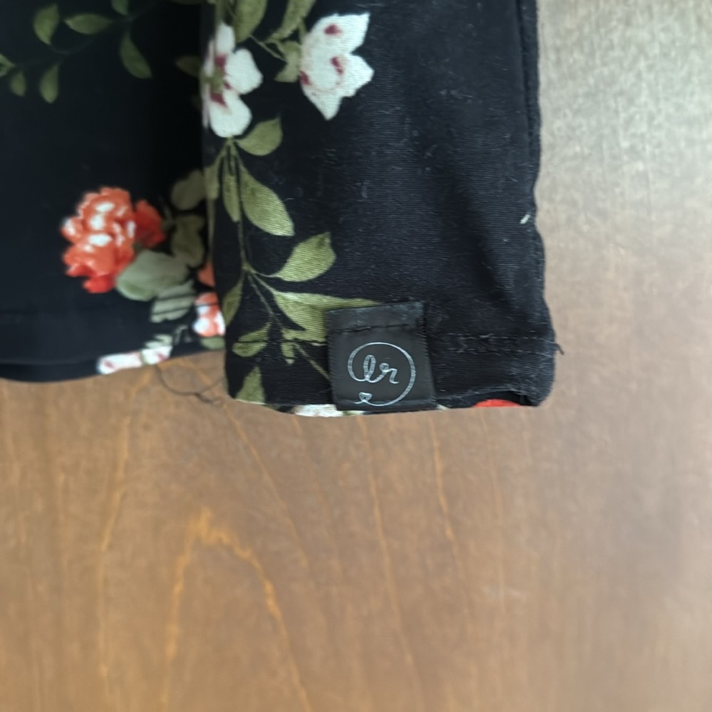 Floral Black Long Sleeve Dress - Picture 2 of 4